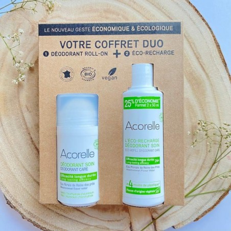Coffret Recharge + Déodorant Roll-on Efficacité Longue Durée | Acorelle