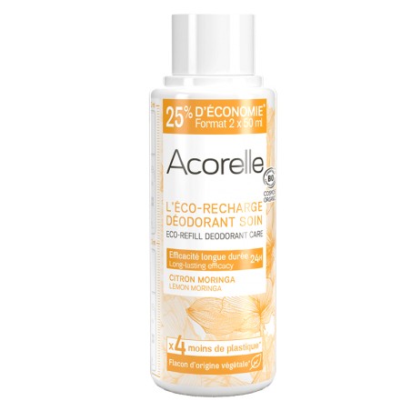 Éco-Recharge Déodorant BIO Certifiée Citron Moringa - 100ML | Acorelle