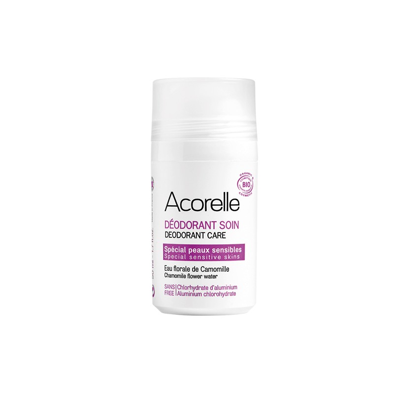 Déodorant Roll On BIO Certifié Spécial Peaux Sensibles BIO 50ml | Acorelle Déodorant Roll On BIO Certifié Spécial Peaux Sensibles BIO 50ml | Acorelle