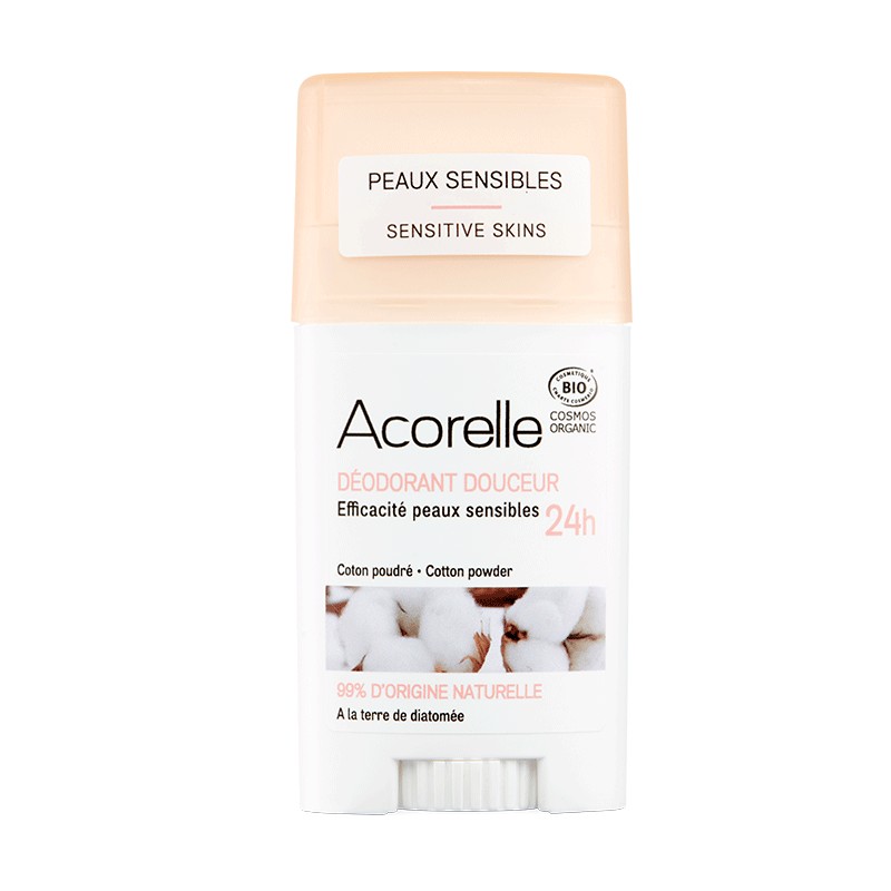 Déodorant Douceur BIO Certifié Coton Poudré BIO 45g | Acorelle Déodorant Douceur BIO Certifié Coton Poudré BIO 45g | Acorelle
