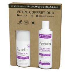 Coffret Recharge + Déodorant Roll-On Peaux Sensibles