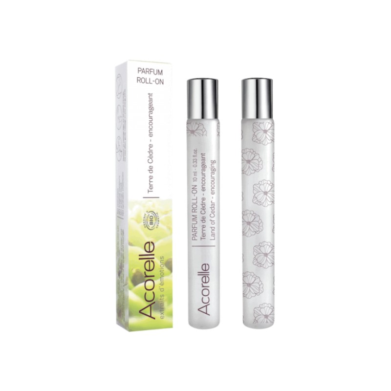 Eau de Parfum Roll-On Bio Certifiée Terre de Cèdre 10ML* | Acorelle Eau de Parfum Roll-On Bio Certifiée Terre de Cèdre 10ML* | Acorelle