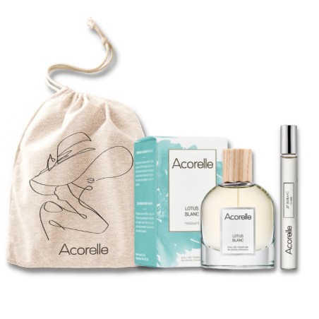 Coffret Eau de Parfum Bio Certifié Lotus Blanc - Relaxante | Acorelle