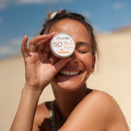 Crème Solaire Solide SPF50+ 30G BIO Certifiée | Acorelle