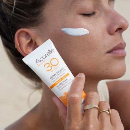 Crème Solaire Visage SPF30 40ML BIO Certifiée | Acorelle