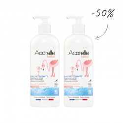 Pack soins bébé bio Acorelle - Duo bébé eaux nettoyantes