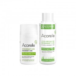 DUO Roll-On & Recharge Déodorant Efficacité Longue Durée BIO | Acorelle