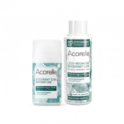 DUO Roll-On & Recharge Déodorant Lotus Bergamote BIO | Acorelle