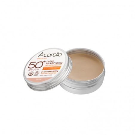 Crème Solaire Solide Beige SPF50+ | Acorelle