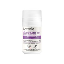 Déodorant Roll-On 24h Peaux Sensibles certifié BIO | Acorelle