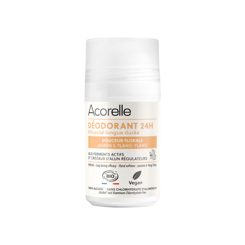 Déodorant Roll-On 24h Douceur Florale certifié BIO | Acorelle