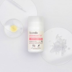 Déodorant Roll-On 24h Minimiseur de repousse certifié bio | Acorelle