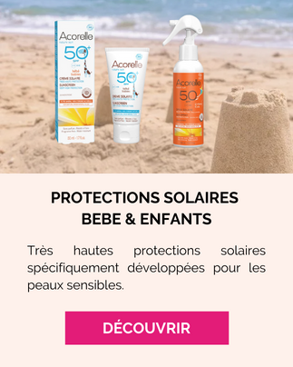 CRÈME SOLAIRE BÉBÉ BIO 50ML SPF 50+ ACORELLE